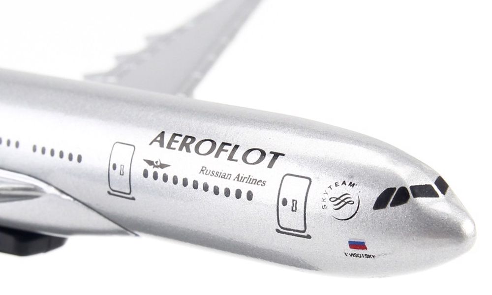 Mô hình Máy bay Aeroflot Russian Airbus A330 16cm